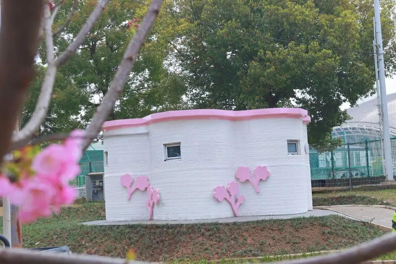 建筑垃圾再生料3D打印公厕现身武汉