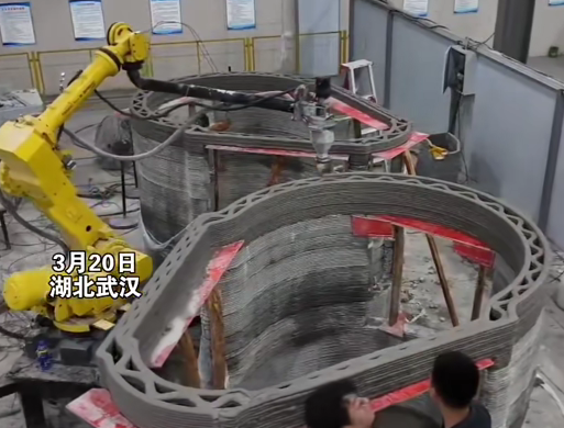 建筑垃圾再生料3D打印公厕现身武汉